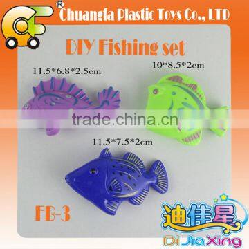 Chinese Toys DIY Plastic Magnetic Fishing Toy Set for Kid
