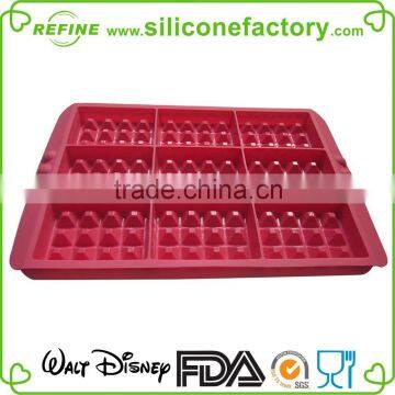 2016 top quality non-stick 9 cavities silicone waffle baking mold