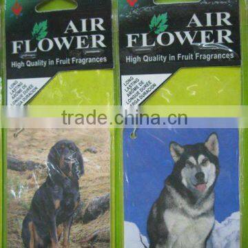 animal shape paper air freshener for car