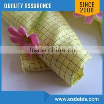 5mm strip Conductive Carbon Fiber 98% Polyester light-yellow ESD fabric