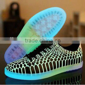Led Fashion Cheap Adults Sneaker Shoes Luminous Snake Lost Shoes photo-2