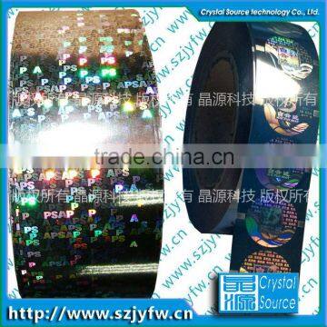 volume favorably clear pet holographic film