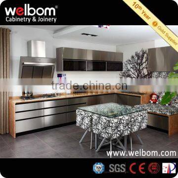 Stainless Steel Customized Kitchen Cabinets