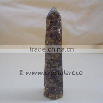 AMETHESE AGATE ORGONE OBELISK