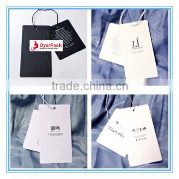 quality paper hang tags for clothing, garment tag