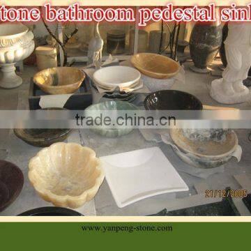 stone bathroom pedestal sinks