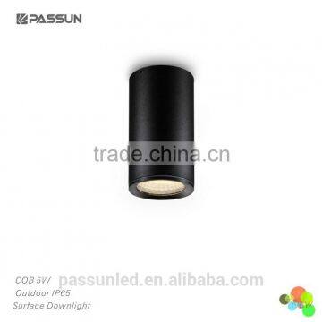 anodized black round shape led ceiling downlight