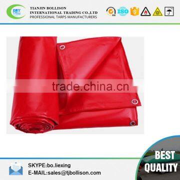 Red Flame Retardant Vinyl Tarps 22 oz,Heavy Duty 22 oz Vinyl Tarps Laminated Polyester Fabric