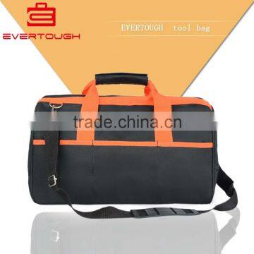 600D Polyester Large mouth canvas multi pockets car tool bag OEM ODM