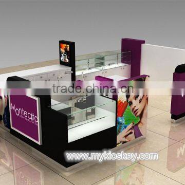 Modern nail bar kiosk for manicure / nail beauty kiosk design / mall nail kiosk for sale