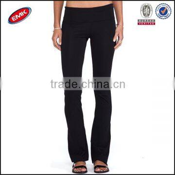 OEM service women blank black wholesale yoga pants from China supplier