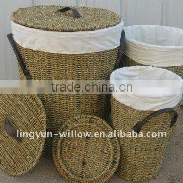 wicker Laundry Basket,seagrass laundry baskets