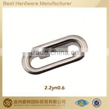 fashion Antique high quality oval shape groove buckle for fabric