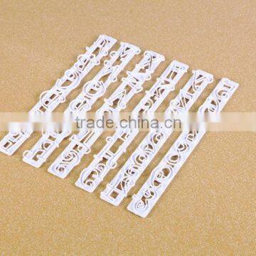 6pcs fondant tools cake decoration alphabet cake border