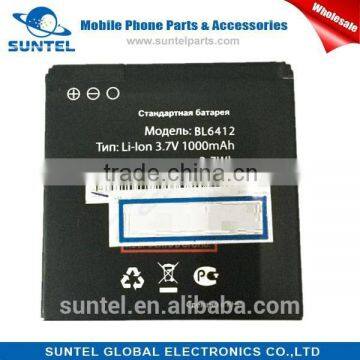 Guangzhou factory competitive price mobile phone parts battery For Fly BL6412