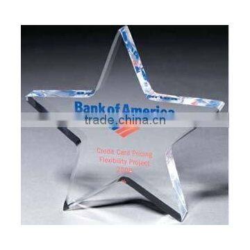 Five-pointed star acrylic logo sign