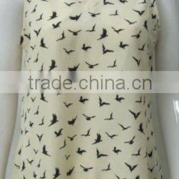Pretty Steps 2014 new models ladies casual top 2014 summer women sleeveless blouse
