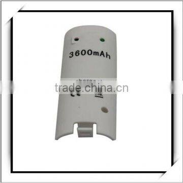 Video Game White 3600mAh Extended Rechargeable Battery For Wii