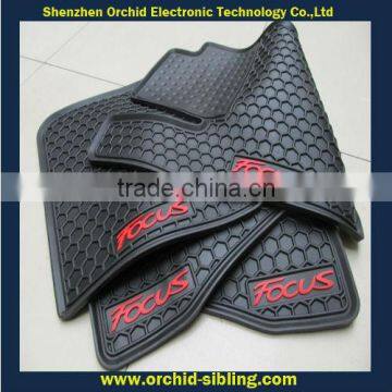 black rubber car floor mat for mazda focus use