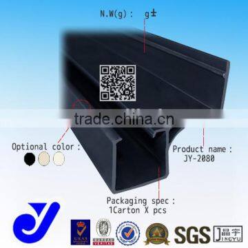 JY-2080|Black slide track baffle plastic strip