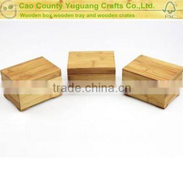 hot selling lovely christmas small bamboo packaging box