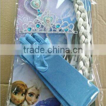 wholesale frozen set elsa glove,cosplay accessory for children