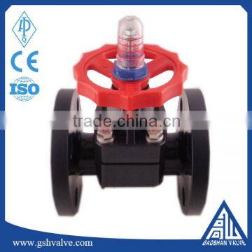 Flange End Rubber Lined PVC Plastic Diaphragm Valve photo-5