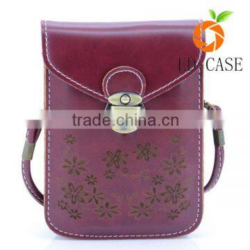 volume produce excellent quality Custom mobile phone leather wallet case
