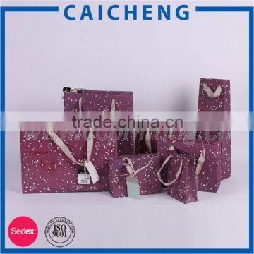 2016 New Luxury Shopping Paper Bag for Cloth