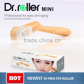 Newest Professional Care Doctor derma roller Dr.roller 64 pins micro needle for eyes anti aging