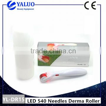 540 needles derma roller with LED for skin whitening