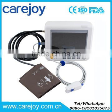 Carejoy New 7 Inch Patient Monitor 6 parameter optional ETCO2,Infant Spo2 sensor RPM-9000F