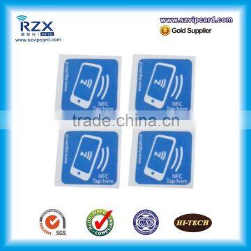 Color printed RFID paper/plastic NFC tag for bluetooth pairing