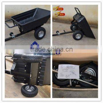 Landscape yard hauler tow trailer, yard trailers