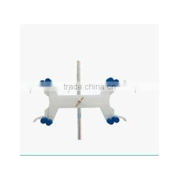 Alloy plastic double burette clamp