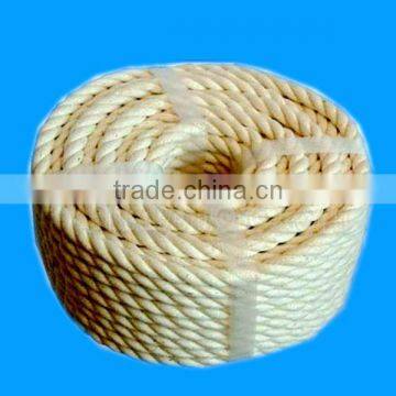 white Polyester and Polypropylene twist Rope