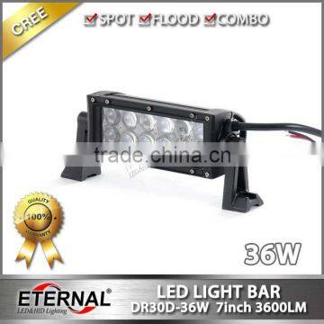 36W motorcycle ATV UTV 4x4 off road powersports bune buggy 4WD racing spot driving led light bar