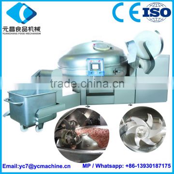 High Speed 125L Vacuum Bowl Cutter For Meat Chopping Automtatic Cutter Machine