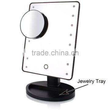 Makeup Mirror With 18 LED Light Desktop Mirror photo-5