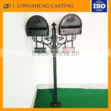 round free standing cast iron outdoor mailbox decorative mailbox