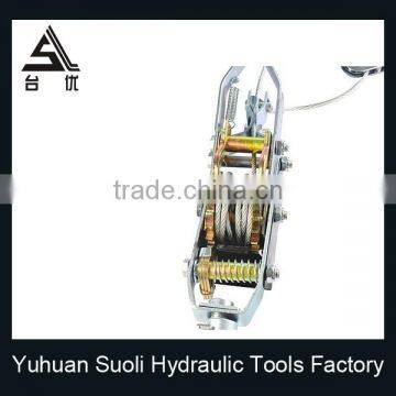 Manufacturing 4T Portable Cable Puller With Double Gear Triple Hook photo-4