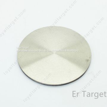 Rare earth coating material Erbium 99.9% Er sputtering target