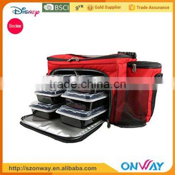 High Quality Promotional 6 Meal Management System Gym Cooler Bag