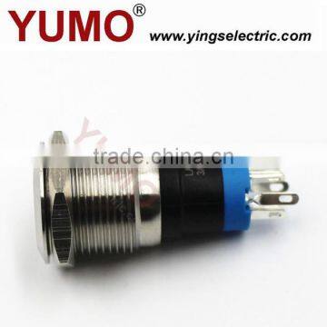 YUMO LA16JSF IP67 S LED Illuminated Indicator Switch Metal Lamp,push Button photo-2