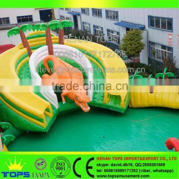Rectangular Above Ground Swimming Pool Dinosaur Inflatable photo-6
