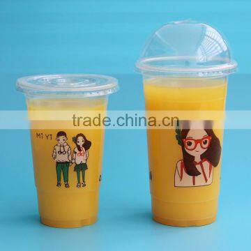 2016 New Fashion Luxury 500ml Double Wall Insulated Beach Plastic Cup With Straw photo-6