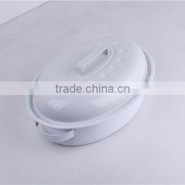 Faster Distributes Heat Enamel Industrial Chicken Roaster Pan photo-6