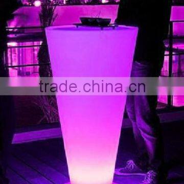HUAJUN rgb color changing led glowing bar table