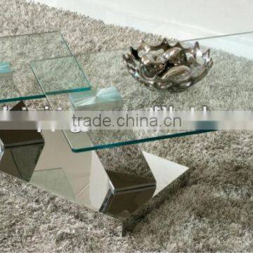 C142 Modern Design Tempered Glass Hot Sale Coffee Table photo-5