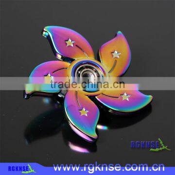 RGKNSE Wholesale Top Selling Metal Finger Spinner for Adult Kids Fidget Toy Hand Spinner